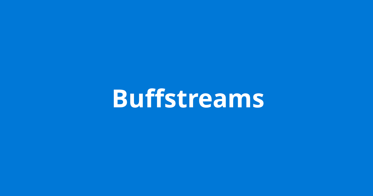 Buffstreams Open Source Agenda