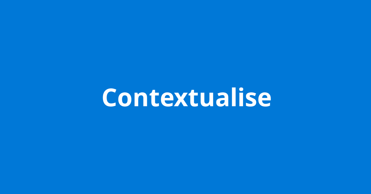 Contextualise - Open Source Agenda